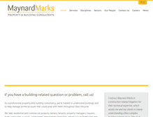 Tablet Screenshot of maynardmarks.co.nz